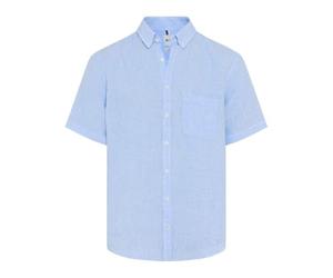 Brax Men's Style Dan C Pure Linen Vichy Shirt