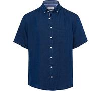 BRAX Men's Style Dan U Airwashed Linen Kurzärmliges Leinenhemd Shirt, Sea, S