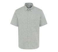 Brax Men's Style Dan U Cotton Linen Mix Shirt, 36 Thyme,