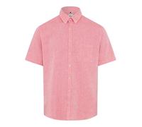 Brax Men's Style Dan U Cotton Linen Mix Shirt, 86 Berry,