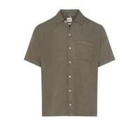 Brax Mens Linen Short Sleeve Shirt Style Luke 740086 74431300 Moss Green