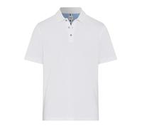 BRAX Men's Style Pete Hi-Flex Pique Pima Cotton Basic Polo Shirt, White, L