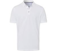 Brax Men's Style Pete U Hi-Flex Poloshirt Pima Cotton Polo Shirt, White, S