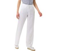 BRAX Mujer Style Farina Leinenhose mit legerer Silhouette Hose, Weiß (White 99), 40K