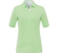 BRAX Women's Style Cleo Pique Solid Cotton Polo Shirt, Frozen Apple, 10