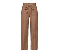 BRAX Women's Style Maine S Pure Linen Trousers, Soft Brown, 44K, Soft Brown, 34W x 30L