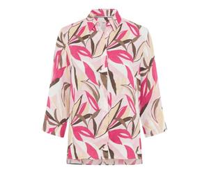 BRAX Women's Style Vicki Pure Linen Print Blouse, 85 Raspberry Sorbet, 12
