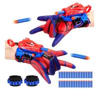 Braxel Spid_er Toys for 3-6 Year Old Boys, 2 Set Spid_er Web Shooter Boys Toys Age 3 4 5 6 7 8 Year Old Boy Gifts Easter Gifts for Kids Toy Age 3-8 Spid_er Costume Gift for 3-12 Year Old Boy Girl