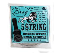 Bray 5 String Bass Guitar Strings (45 - 125) Perfect For Fender, Gibson, Yamaha, Squier & Ibanez Bass Guitars
