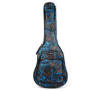 Bray Full Size Lightning Blue Camouflage Guitar Cover Case Padded Gigbag For Any Acoustic, Electric, Bass And Classical Guitar With Carry Handle & Shoulder Straps (Max. 41")