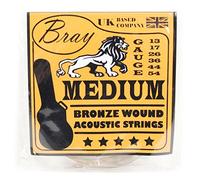 Bray Medium Bronze Wound Acoustic Guitar Strings (13-54) Perfect For Yamaha F370, Yamaha F310, RayGar, Hapilife, Lindo 933C & LDG-46 Acoustic Guitars