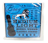 Bray Medium Light Nickel Wound Electric Guitar Strings (10-46) Perfect For Fender, Gibson, Ibanez, Yamaha & Squier Electric Guitars