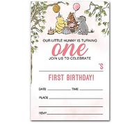 brayqu Winnie the Pooh 1st Birthday Invitations (20 Cards with Envelopes)