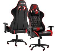 BraZen Phantom Elite PC Gaming Chair - Black / Red