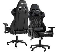 BraZen Venom Elite Esports PC Gaming Chair - Red - Grey - PU
