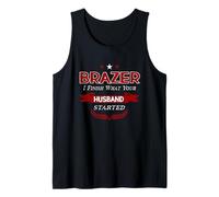 Brazer Husband with Stars and Laurel Design Tank Top