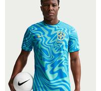 Brazil Academy Pro Men's Nike Dri-FIT Football Pre-Match Short-Sleeve Top - Green - Polyester S