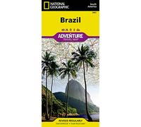 Brazil Adventure Map by National Geographic - Waterproof Travel Map with Amazon, Rio, Iguazu Falls & Highways - Foldable Road & Cultural Map for ... Map (National Geographic Adventure Map)