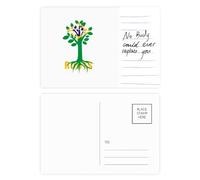 Brazil Ancestral Faly Flag Roots Postcard Card Important Person Anniversary