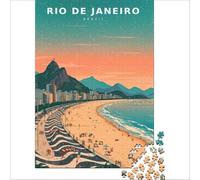 Brazil at Dusk jigsaw puzzles for adults 1000 | fun activity for couples to enjoy together on a cosy night in with music snacks and good conversation38x52cm