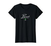Brazil Bra Brasil Value Graphic T-Shirt, Women, Black, XL