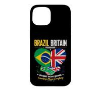 Brazil Britain Friendship Distance Means Nothing Flags Art Case for iPhone 15