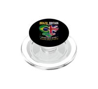 Brazil Britain Friendship Distance Means Nothing Flags Art PopSockets PopGrip for MagSafe