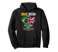 Brazil Britain Friendship Distance Means Nothing Flags Art Pullover Hoodie