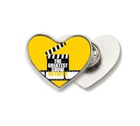 Brazil Carnival World Event Heart Metal Pin Brooch Clip Love