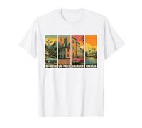 Brazil Cities Retro Street Game Art Urban Travel Design T-Shirt