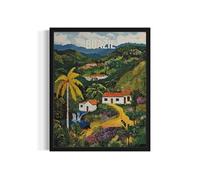 Brazil Countryside Unframed Wall Art Poster Print, Rural Landscape, Heritage Artwork Culture Decor Travel Poster Vintage Art Work for Living Room and Bathroom A3 (Brazil, 24" L x 18" W, Unframed)