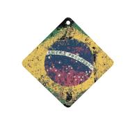 Brazil Flag Automotive Air Fresheners Rhombus