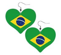 Brazil Flag Dangle Earrings Fashion Earring Printed Earrings For Women Beach