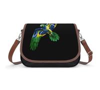 Brazil Flag Eagle Travel Crossbody Bags for Women Shoulder Handbags with Adjustable Strap Satchel Purse
