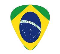 Brazil Flag Guitar Picks Plectrums For Guitar Bass 12 Pack