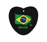 Brazil Football Soccer Flag Automotive Air Fresheners Mirror Aromatherapy Tablets Ornament Car Fragrance Scented Cards Love form