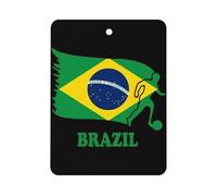 Brazil Football Soccer Flag Automotive Air Fresheners Mirror Aromatherapy Tablets Ornament Car Fragrance Scented Cards Square