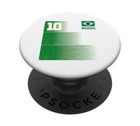 Brazil Gift Flag Brazilian Fan Vintage Samba Brasil Retro PopSockets Adhesive PopGrip