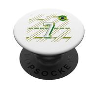 Brazil Gift Flag Brazilian Fan Vintage Samba Brasil Retro PopSockets Adhesive PopGrip