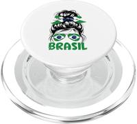 Brazil Gift Flag Brazilian Fan Vintage Samba Brasil Retro PopSockets PopGrip for MagSafe
