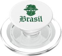 Brazil Gift Flag Brazilian Fan Vintage Samba Brasil Retro PopSockets PopGrip for MagSafe