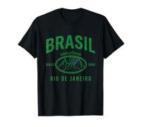 Brazil Gift Flag Brazilian Fan Vintage Samba Brasil Retro T-Shirt