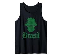 Brazil Gift Flag Brazilian Fan Vintage Samba Brasil Retro Tank Top
