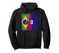 Brazil Haiti Flag | Brazilian Haitian Roots Pullover Hoodie