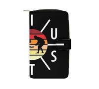 Brazil Jiu Jitsu Cute Long Wallets Large Capacity Wallet Buckle Handbag Blocking Clutch Handbag for Bill Cash Coin Card Key Purse