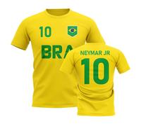 Brazil Junior Neymar Jr Country Code Hero T-Shirt in Yellow | Size: 5-6 Years Brazil Yellow 5-6 Years