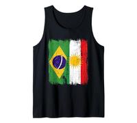 Brazil Kurdistan Half Flag Brazilian Kurdish Jersey Tank Top