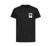 Brazil Logo Graffiti Frame Kids T-Shirt - Black / S Men