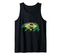 Brazil Mami Mom Flag Bear Tank Top