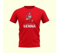Brazil Men's Mens Ayrton Senna Driver T-Shirt in Red | Size: Medium Brazil Red M